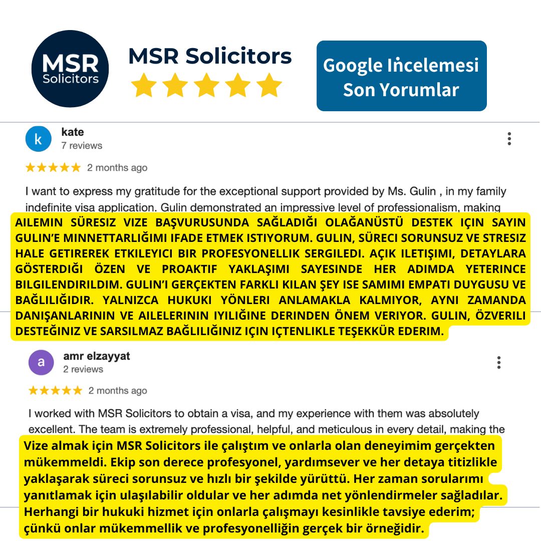 Turkish google review